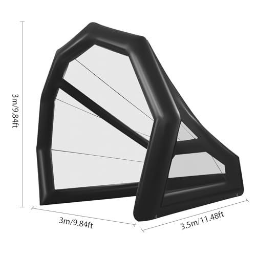SBPKMARSCT Golf Practice Net Cage Tent with Blower Black