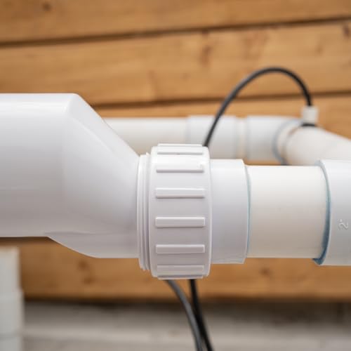 XtremepowerUS Universal 25 Saltwater Chlorinator System with 25k-Gallon Flow Switch Salt Cell Bundle White