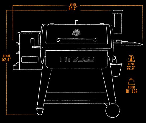PIT BOSS PB1100SP Wood Pellet Grill 1100 sq. in. Black