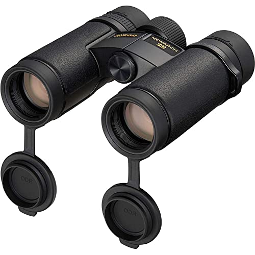 Nikon 8x30 Monarch HG Binoculars Bundle with Bino-System Harness and Rangefinder Tether Black