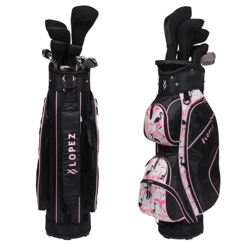 Nancy Lopez Golf Ashley 18PC Complete Golf Clubs Set Flamingo