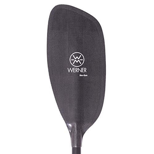 Werner Paddles Sho-Gun Carbon Bent Shaft Whitewater Kayak Paddle 194cm Black