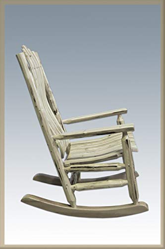 Montana Woodworks Log Rocker White