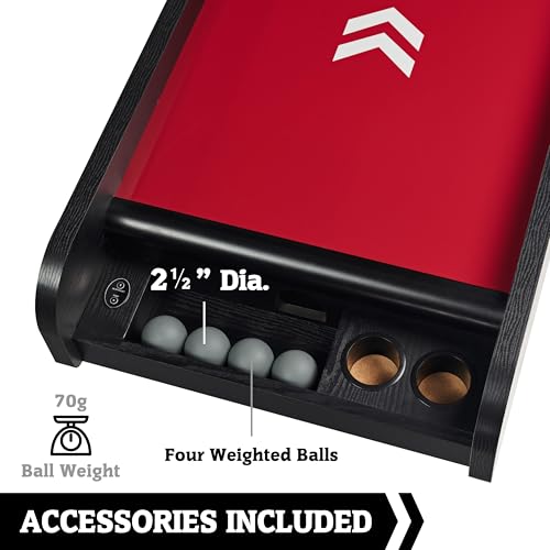 Hall of Games 130 Inch Premium Roll and Score Game Burgundy/Black