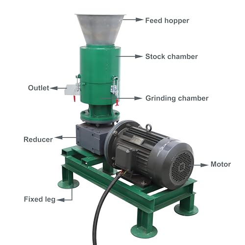 TECHTONGDA Wood Pellet Machine Press Pelletizer Green