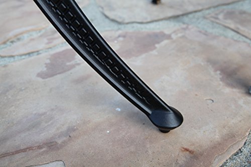 GrandPatioFurniture.com CBM Patio Elisabeth Collection Cast Aluminum 5 Piece 48" Bar Set Black Brown