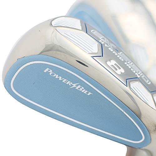 PowerBilt Petite Lady’s Golf EX-550 Hybrid Iron Set Black