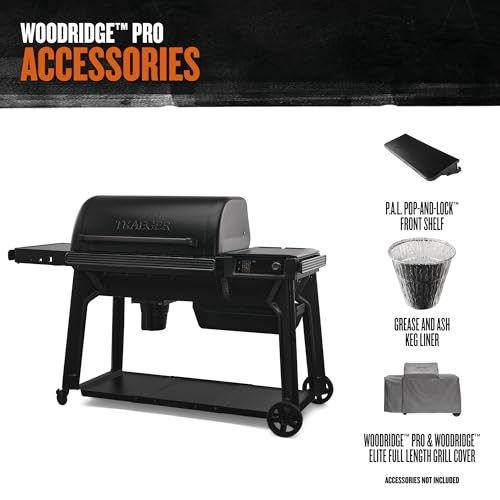 Traeger Woodridge Pro Electric Wood Pellet Grill and Smoker Black