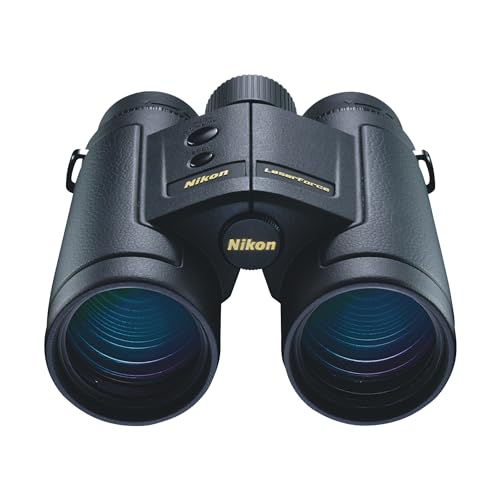 Nikon LaserForce 10x42 Rangefinder Binoculars Bundle with Lens Pen, Case, Cleaning Cloth Black