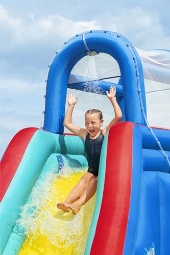 Bestway H2OGO! Waterfall Waves Mega Water Park Inflatable Slide and Pool