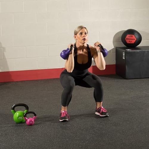 Body-Solid Vinyl Coated Kettlebell Set Multicolor