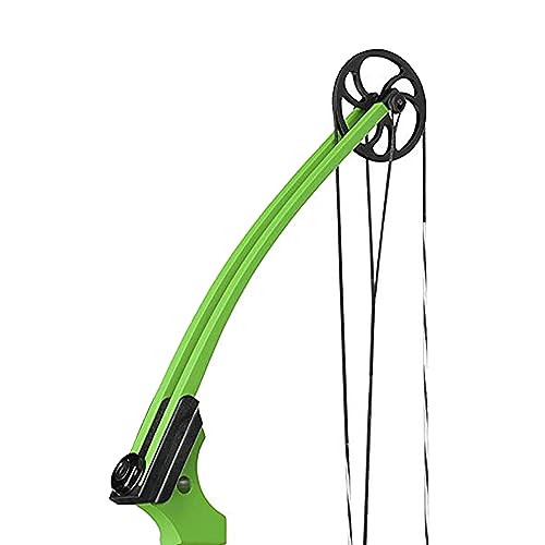 GENESIS Archery Compound Bow Kit Adjustable Draw Length & Weight for Left-Handed Green