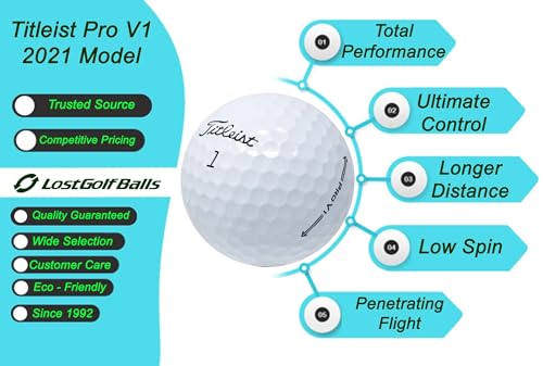 LostGolfBalls.com Titleist Pro V1 Golf Balls 500 Pack AAA Quality White