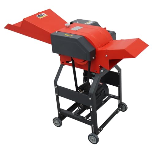 Banfluxion 220V 6-Blade Hay Cutter Pulverizer Red