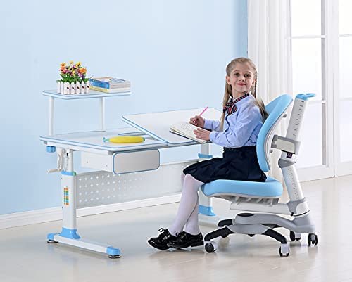 ApexDesk DX Kids Desk and Chair Set Blue