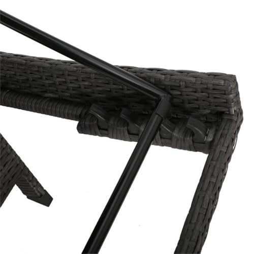 Afuera Living Modern Outdoor Grey Wicker Chaise Lounge Set of 4
