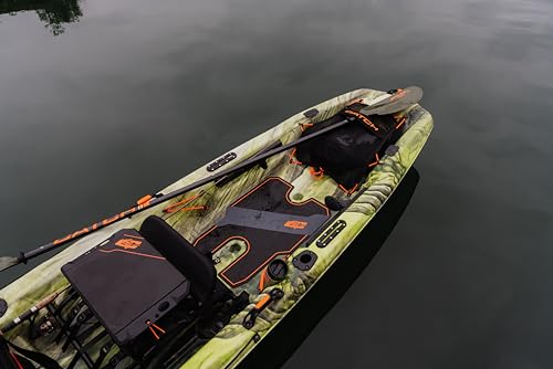 Pelican Catch Mode 110 Fishing Kayak - Premium Angler Kayak with Lawnchair Seat - 10.5 Ft., Venom