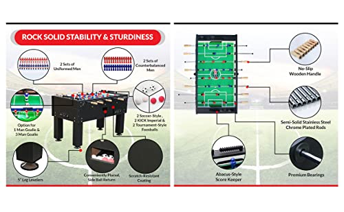 KICK Titan 55" Tournament Foosball Table Black