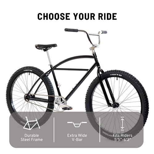 State Bicycle Co. Cruiser Bike 27.5" Single-Speed Black/Metallic