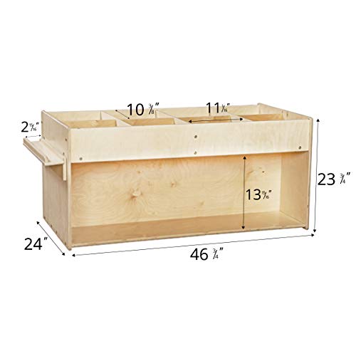 Contender Mobile Book Organizer with Easel Natural