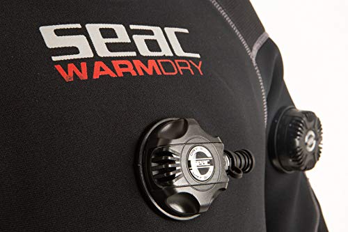 SEAC Men's Warmdry 4mm Neoprene Dry Suit Black