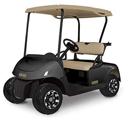 DOORWORKS GOLF CART ENCLOSURES EZGO RXV Sunbrella Canvas Cart Cover - Wheat