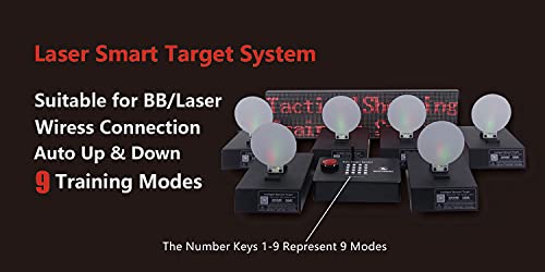 Indesign Steel Target System with Screen Display and Controller for Real-Time Shooting Data (6PCS)