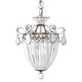 Schonbek Bagatelle 1 Light Pendant Antique Silver with Clear Swarovski Crystals