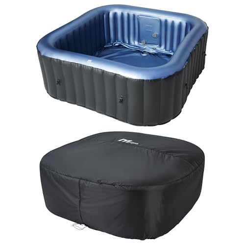 M Spa Tekapo 6-Person Square Hot Tub with Air Jet System and Thermal Cover
