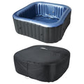 M Spa Tekapo 6-Person Square Hot Tub with Air Jet System and Thermal Cover