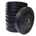 Body-Solid Rubber Coated Olympic Weight Plate Black