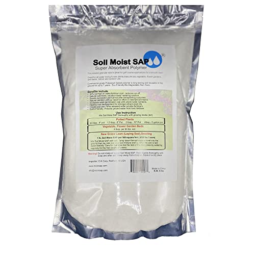 SOIL MOIST SAP Super Absorbent Polymer Garden and Lawn Soil Treatment White