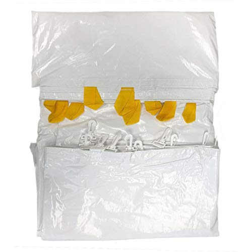 TentandTable 15' x 15' Premium Blockout Sidewall Kit for Canopy Tents White