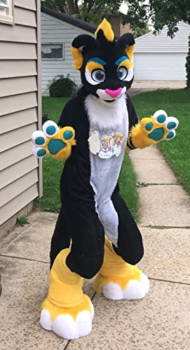 FurryMascot Labrador Husky Cat Fursuit Fullsuit Teen Costume Custom Blue