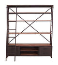 Major-Q Modern Industrial Ladder Bookshelf Sandy Gray