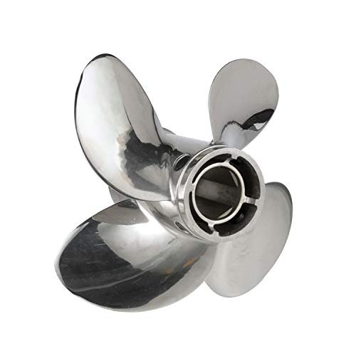 Quicksilver Q4 12.7" Diameter 19" Pitch 4-Blade Stainless Steel Propeller Right Hand Rotation