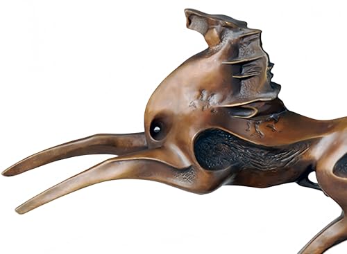 FENGSHUI-CAISHEN Pure Copper Horse Statue Large Brown