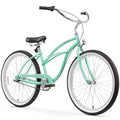 Firmstrong Urban Women's Beach Cruiser Bike Mint Green w/ Black Seat/Grips