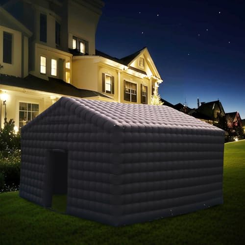 EJIA Black Inflatable Nightclub Party Tent 20FT with 950W Blower