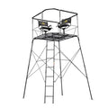 Rivers Edge Treestands 12’ 2-Man Quad Pod Tower Stand Black