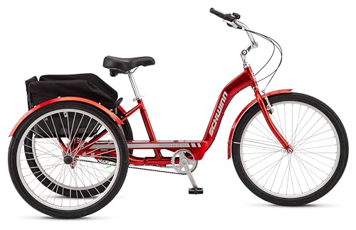 Schwinn Meridian Deluxe Adult Tricycle Bike 26-Inch Red