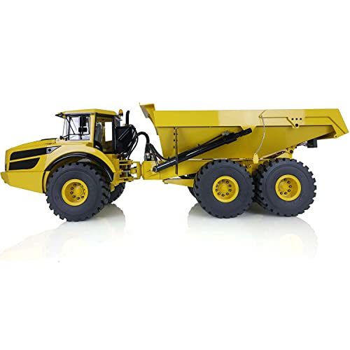 TOUCAN RC HOBBY 1/14 Metal Hydraulic Articulated Truck Dumper Yellow
