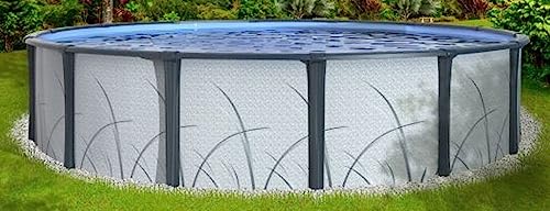 Lake Effect Pools Riverbank II 21' Round Above Ground Pool Kit with 52" Side Wall and 20G Liner