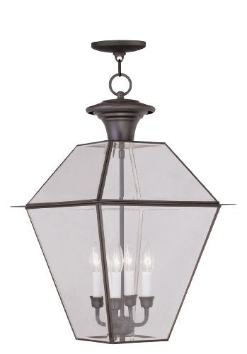 Livex Westover 4-Light Outdoor Hanging Lantern Bronze