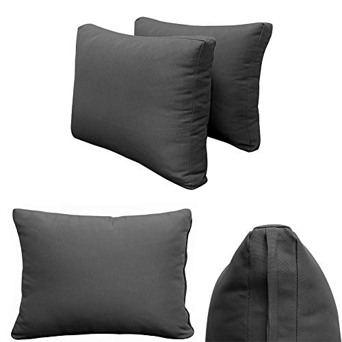 Prolinemax Twin Size 5PC Outdoor Daybed Mattress Cushion Set Dark Grey
