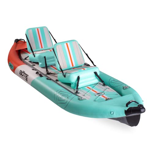 BOTE Zeppelin Aero 12 FT Inflatable Kayak Package Classic Seafoam