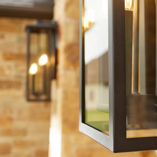 Quorum International Westerly 32 Inch 4-Light Outdoor Ceiling Pendant Black
