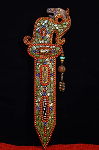 Generic Tibetan Temple Dragon Head Sword Amulet