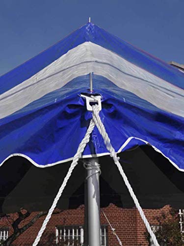 TentandTable 20x20 Premium Outdoor Wedding Event Party Canopy Pole Tent with Sidewalls Blue