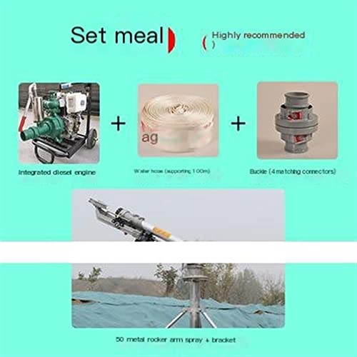 GUSTYT 360° Automatic Rotating Rocker Sprinkler Diesel Package